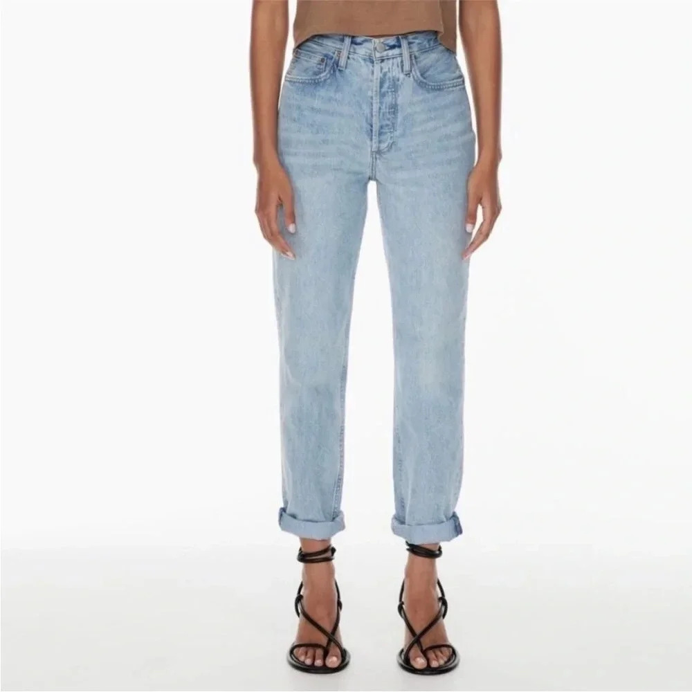 Aritzia Denim Forum The BF High Rise Loose Jeans B9
